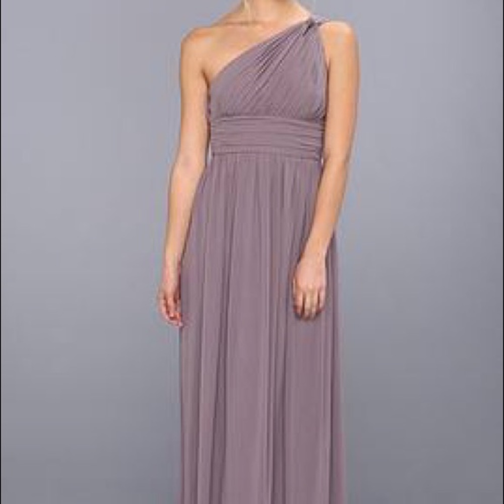 Donna Morgan Rachel Bridesmaid Dress Gray 10